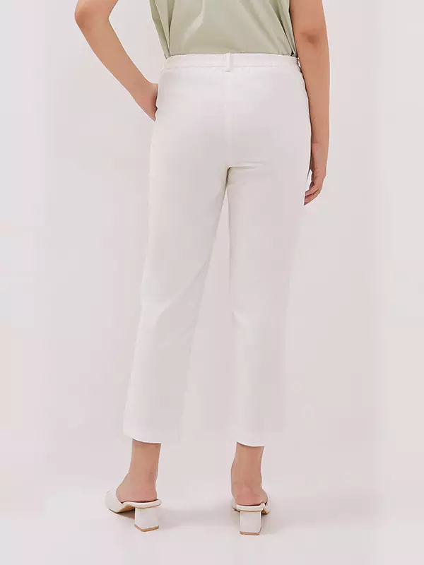 MINIMAL - Siela - Celana Chinos Ankle - Off White