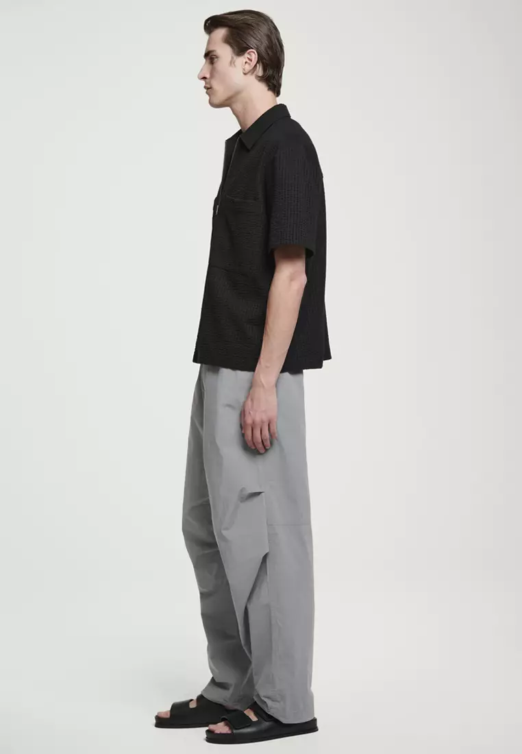 COS Seersucker Zip-Up Shirt 2025 | Buy COS Online | ZALORA