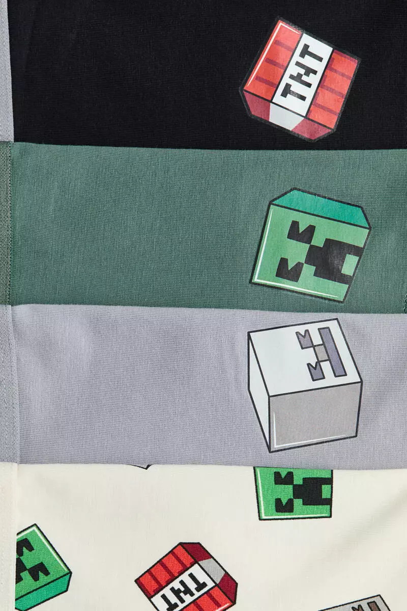 5-pack printed cotton trunks