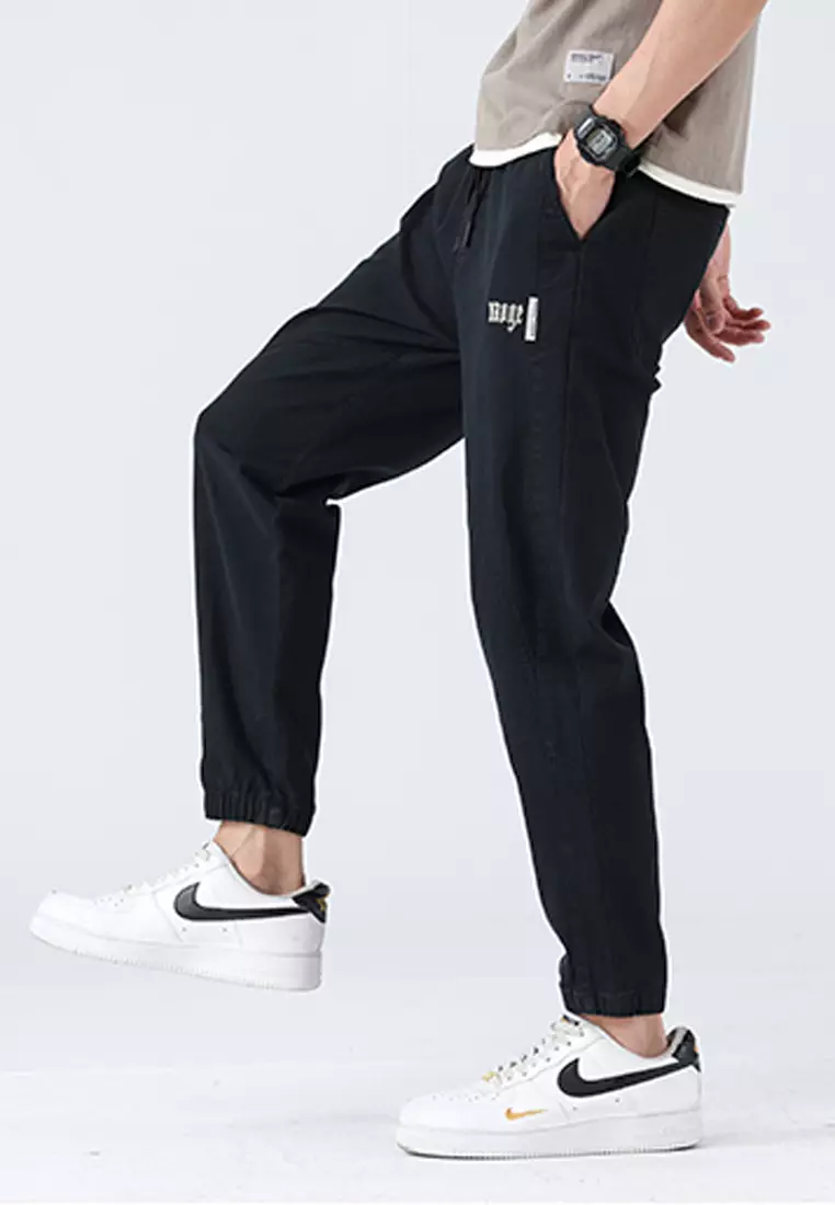 Drawstring Slim Jogger Pants