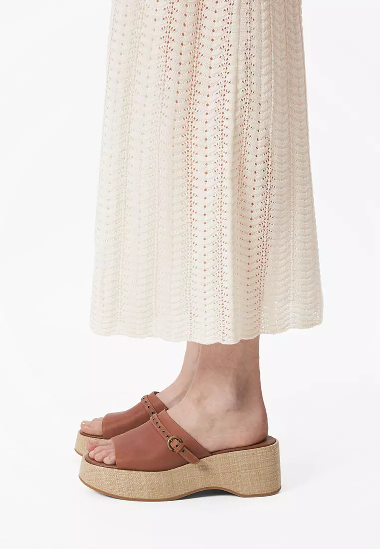 Suede Platform Mules