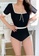 Halo black (2 Pcs)Black Slim Fit Swimsuits With Mini Skirts FE8D8US61EAAA4GS_5