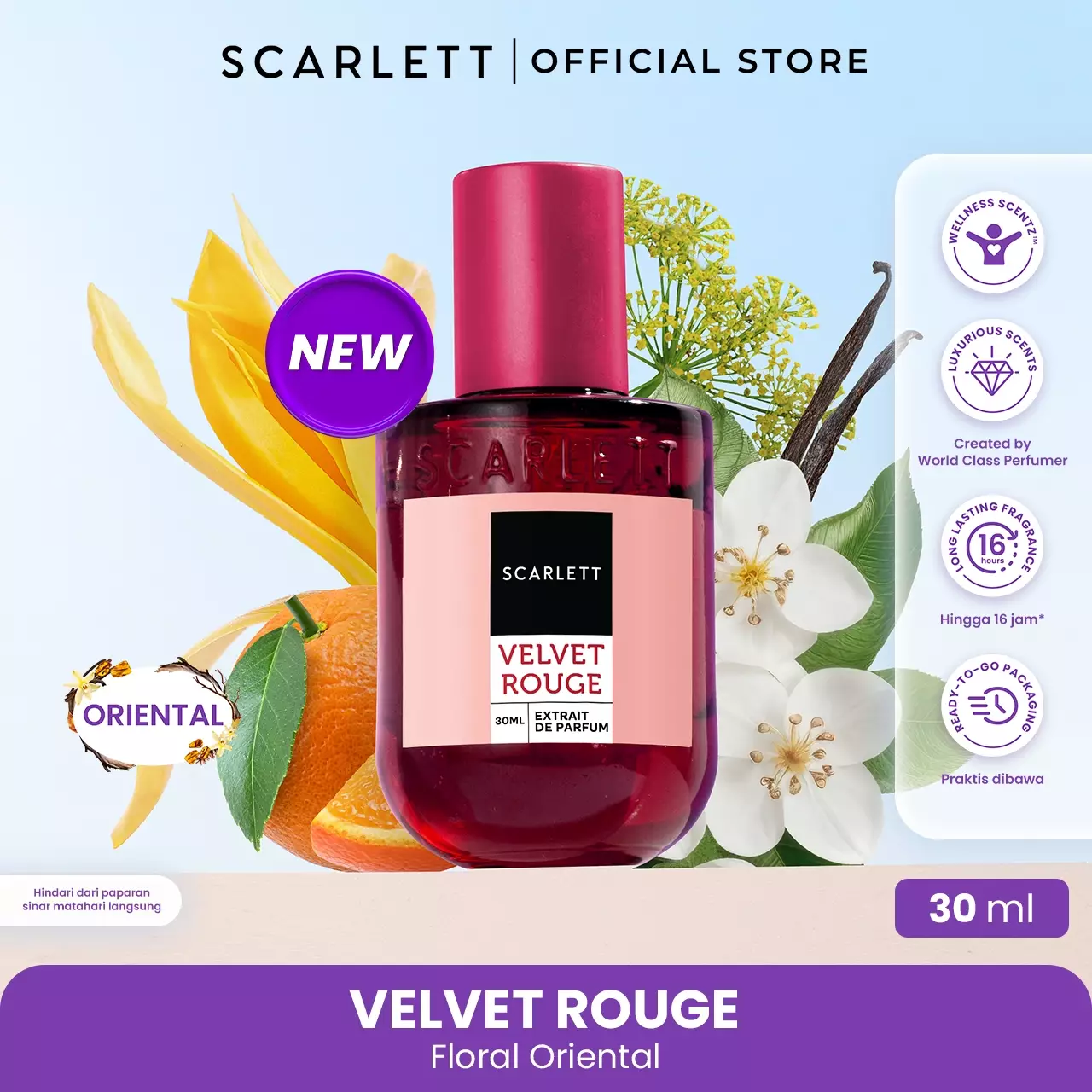 Scarlett Whitening Extrait De Parfum Bundling Velvet Rouge & Golden Elixir
