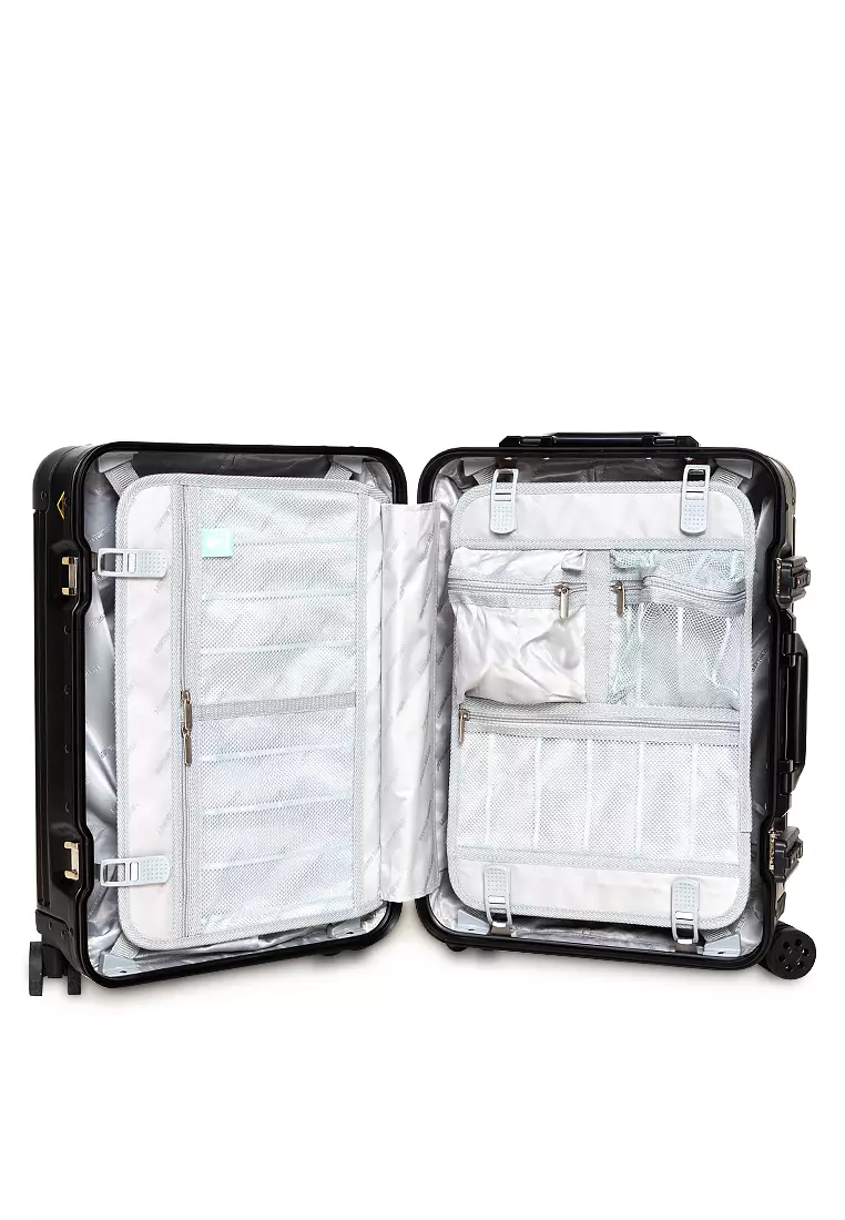 Aluminum Series 1510-48 Black (Frame Type) - Cabin - TSA Luggage