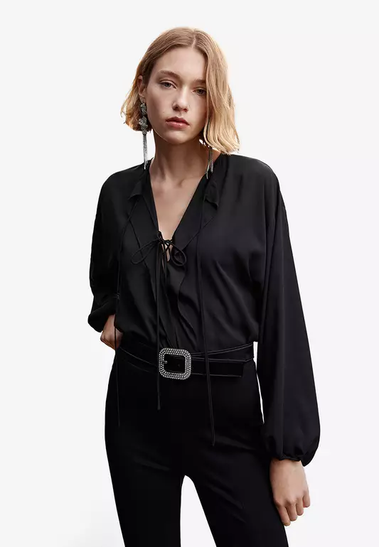 Ruffle Bow Blouse