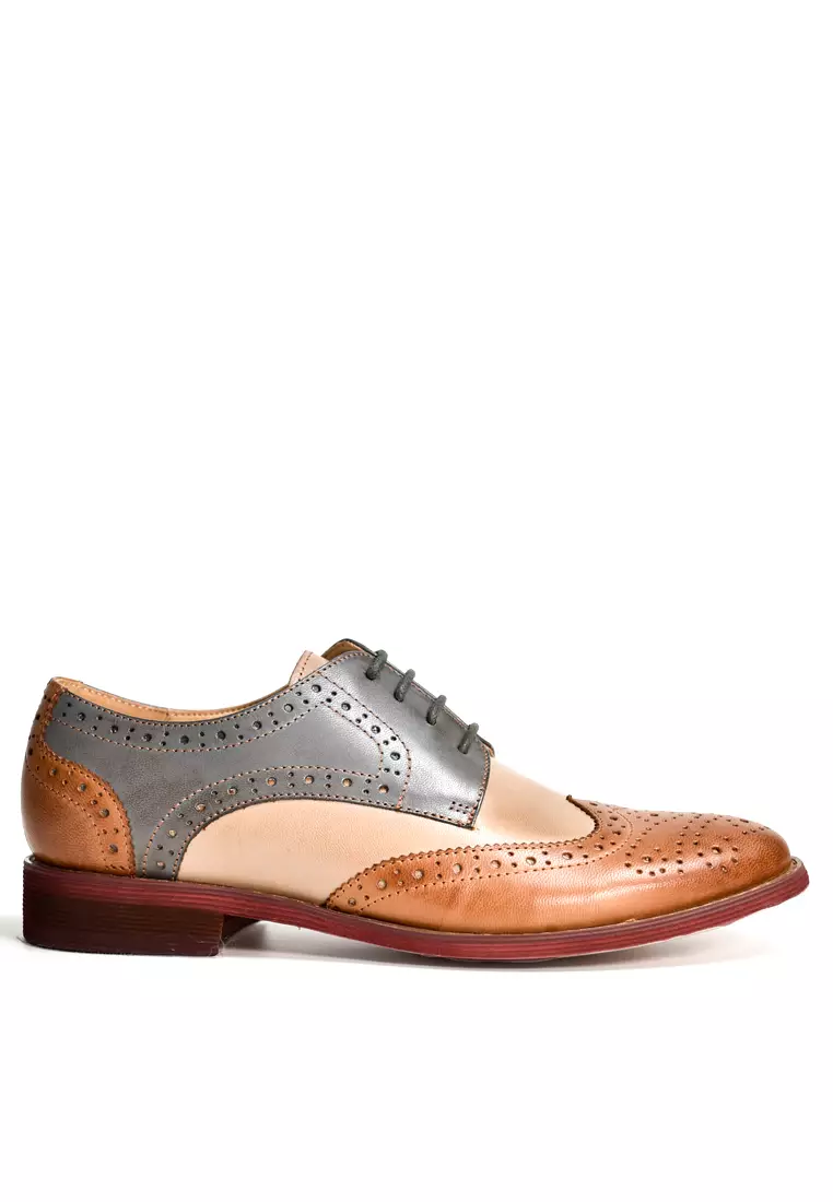 Discount on Twenty Eight Shoes  shoes - SKU: Color Matching Leather Brogue Ym21025