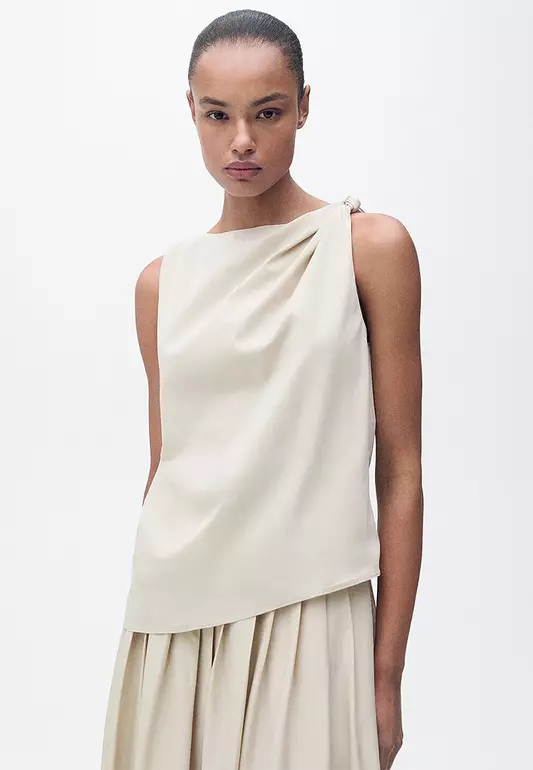 Knotted-Hem Top