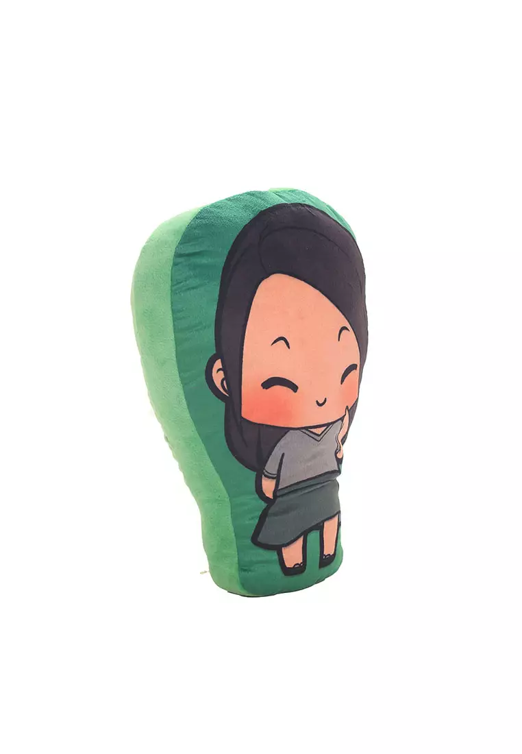 Bantal Boneka Gundala - Wulan Bentuk Body Hijau