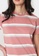 Penshoppe pink Basic Relaxed Fit Stripes T-Shirt 52BDFAA2E1C353GS_3