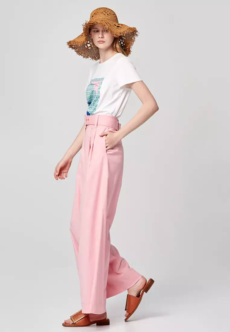 High-Waist Flowing Trousers