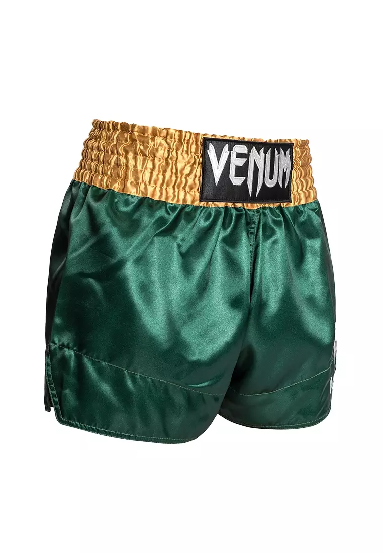 Venum Classic Muay Thai Shorts - Green/Gold/White