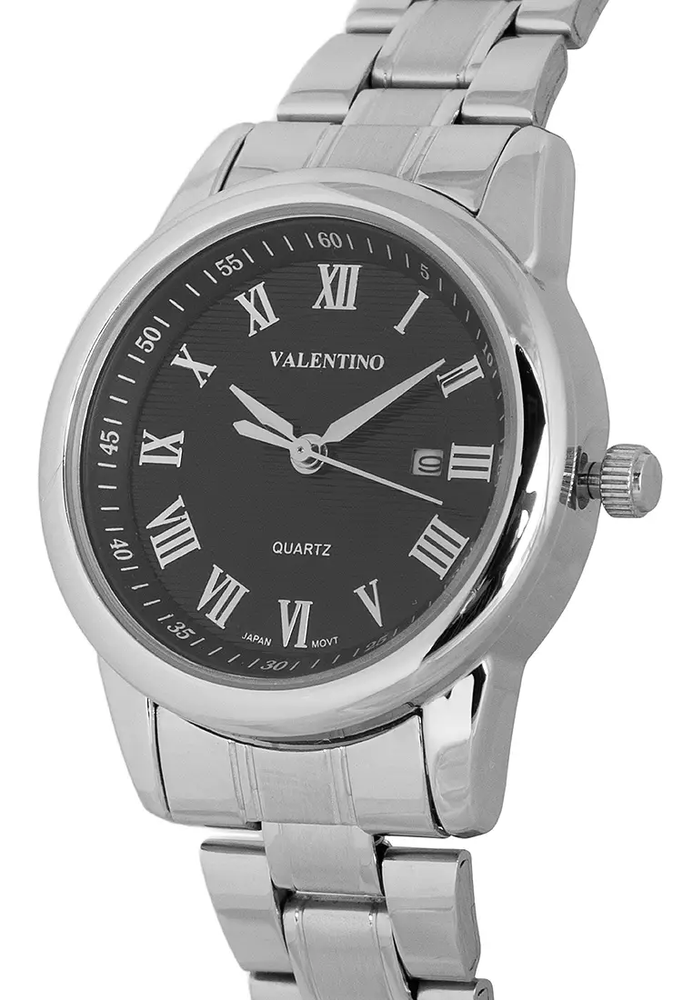 Analog Watch 20122300-Sil Ring-Blk Dl