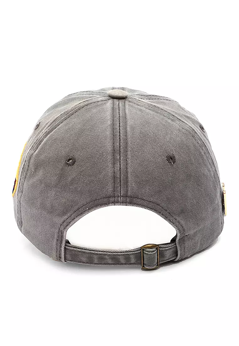 Discovery Drsh Topi Baseball Unisex Casual Sport Adjustable Strap Material Cotton ORIGINAL - Grey