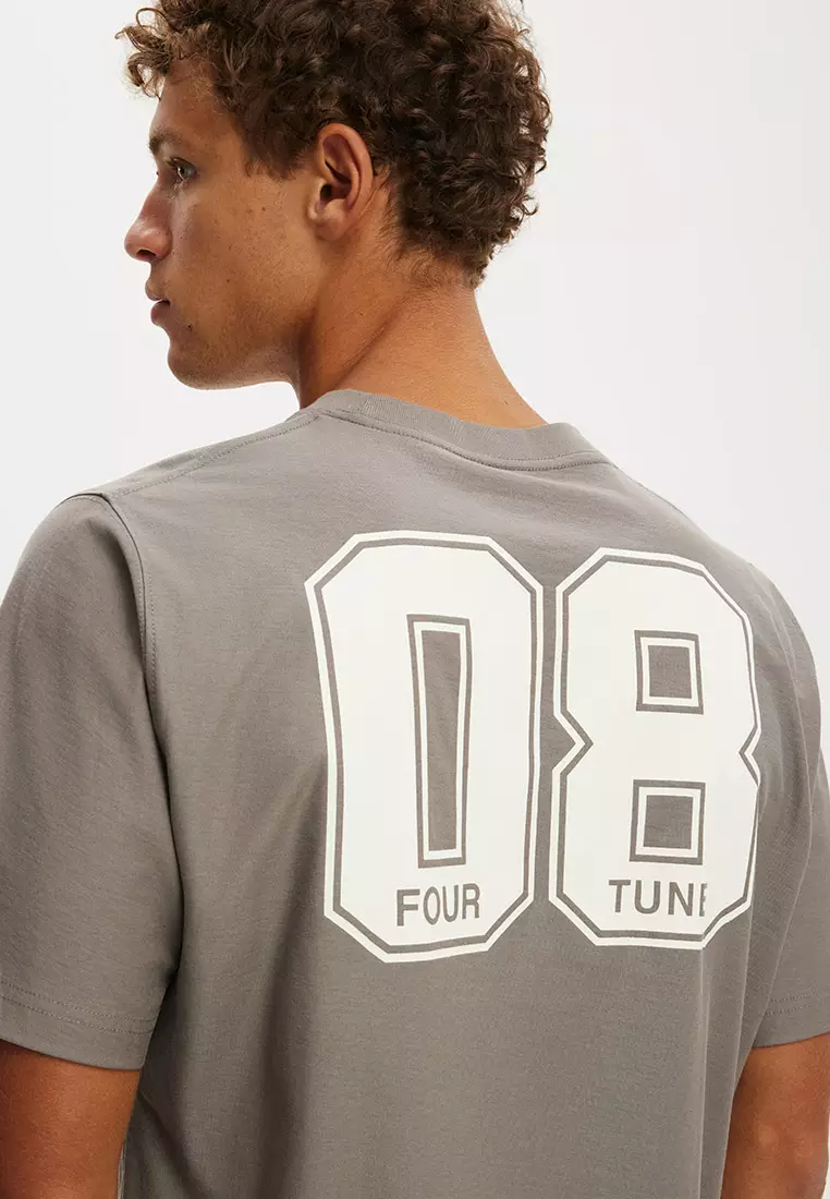 Cropped Fit Graphic T-Shirt