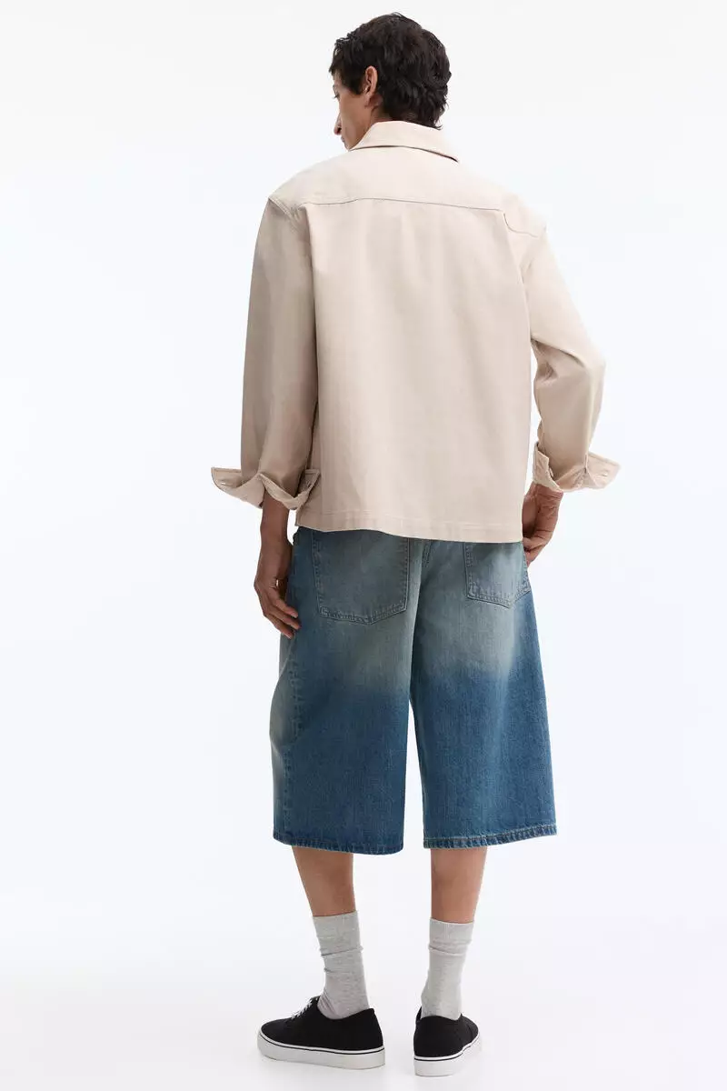Baggy denim shorts
