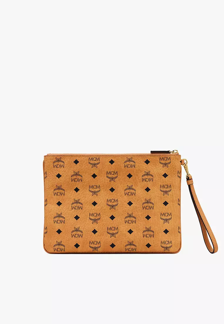 Wristlet Zip Pouch in Visetos Original