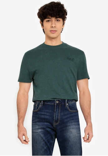 SUPERDRY green Organic Cotton Vintage Logo Embroidered T-Shirt - Original & Vintage F74F2AAF1996CAGS_1
