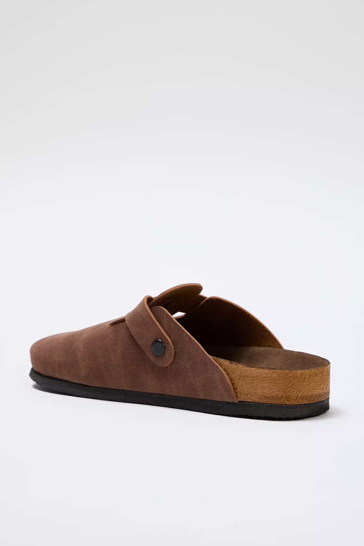 Brown Closed Front Flat Women's Sabo Slippers Takss25Te00001