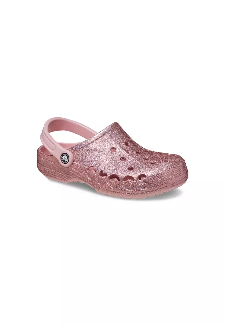 Discount on Crocs  shoes - SKU: Baya Glitter Clog In Petal Pink