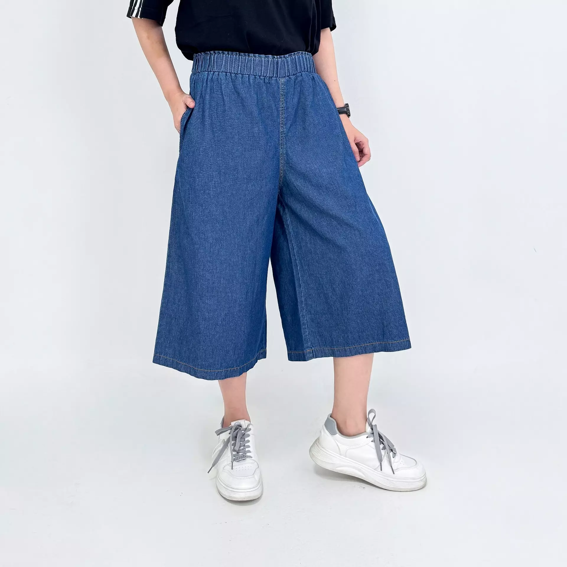 Crop Jeans Sania [DARK BLUE] Celana Denim Wanita 7/9