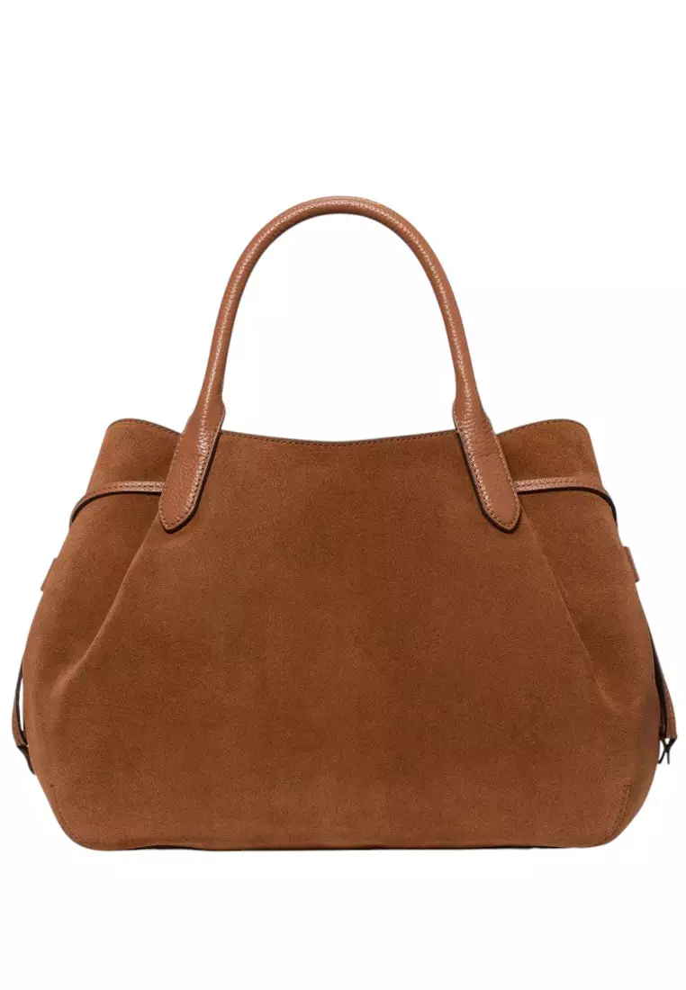 Buy Kate Spade Dumpling Suede Large Satchel - Warm Ginger 2026
