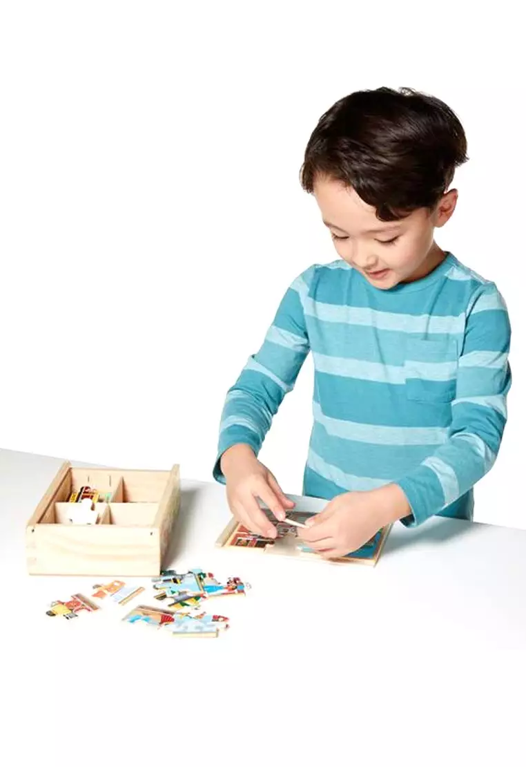 Buy Melissa & Doug Melissa & Doug Vehicles Jigsaw Puzzles in a Box - 4 ...