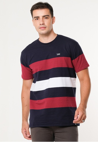 Lee Mens Striped T-shirt | ZALORA Philippines