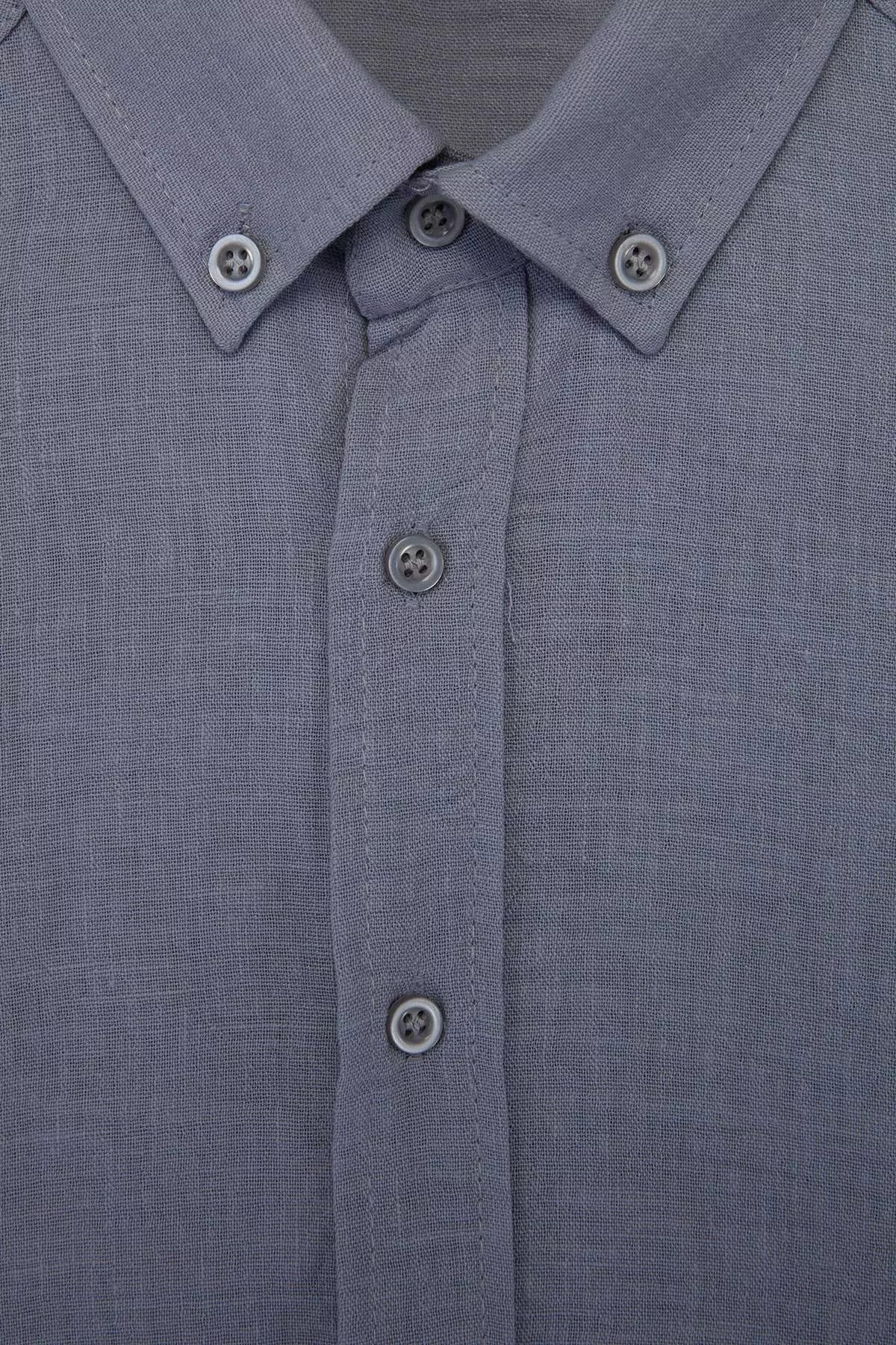 Gray Regular Men'S Shirt Tmnss26Go00036