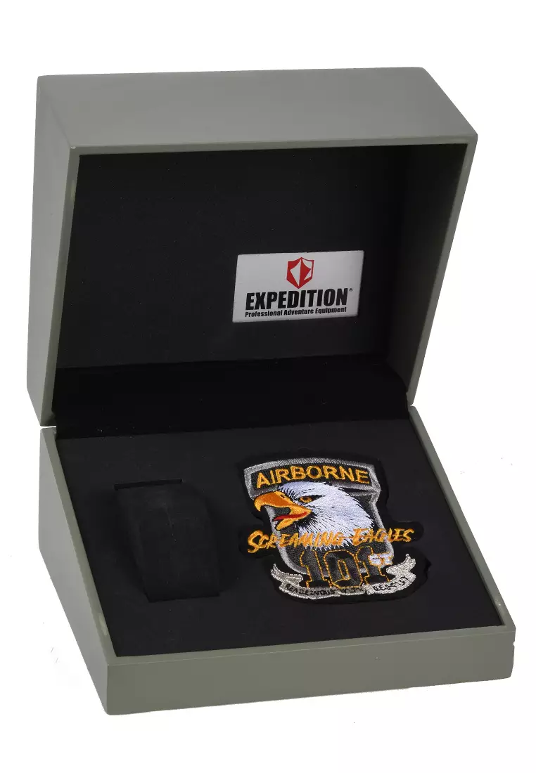 Expedition - Jam Tangan Pria - Rosegold - Black Rubber Strap - 6771MCRBRBA