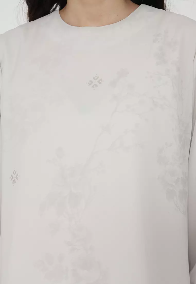 Setelan Wanita Blouse Chiffon & Rok Panjang Motif Floral (Dijual terpisah)| Outfit Formal & Lebaran By Brilliant Girl Warna BLOUSE