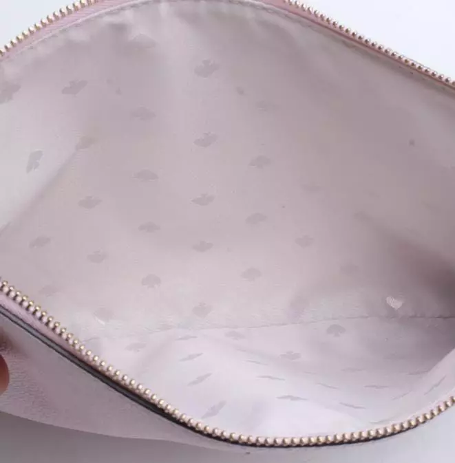 WLRU6034 Kate Spade Jackson Large Zip Cluts  Pink 