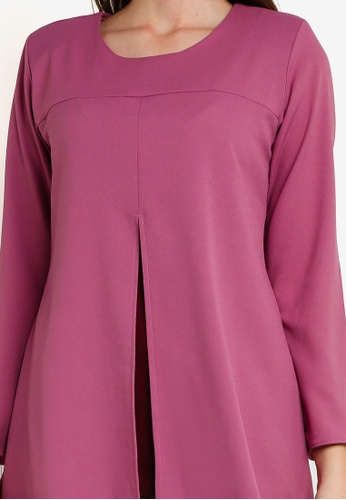Buy Cardigan Baju Kurung from Aqeela Muslimah Wear in Purple only 149
