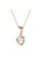 Her Jewellery gold Tri Love Ring Pendant (Rose Gold) - Made with premium grade crystals from Austria 562F1AC74D1955GS_4