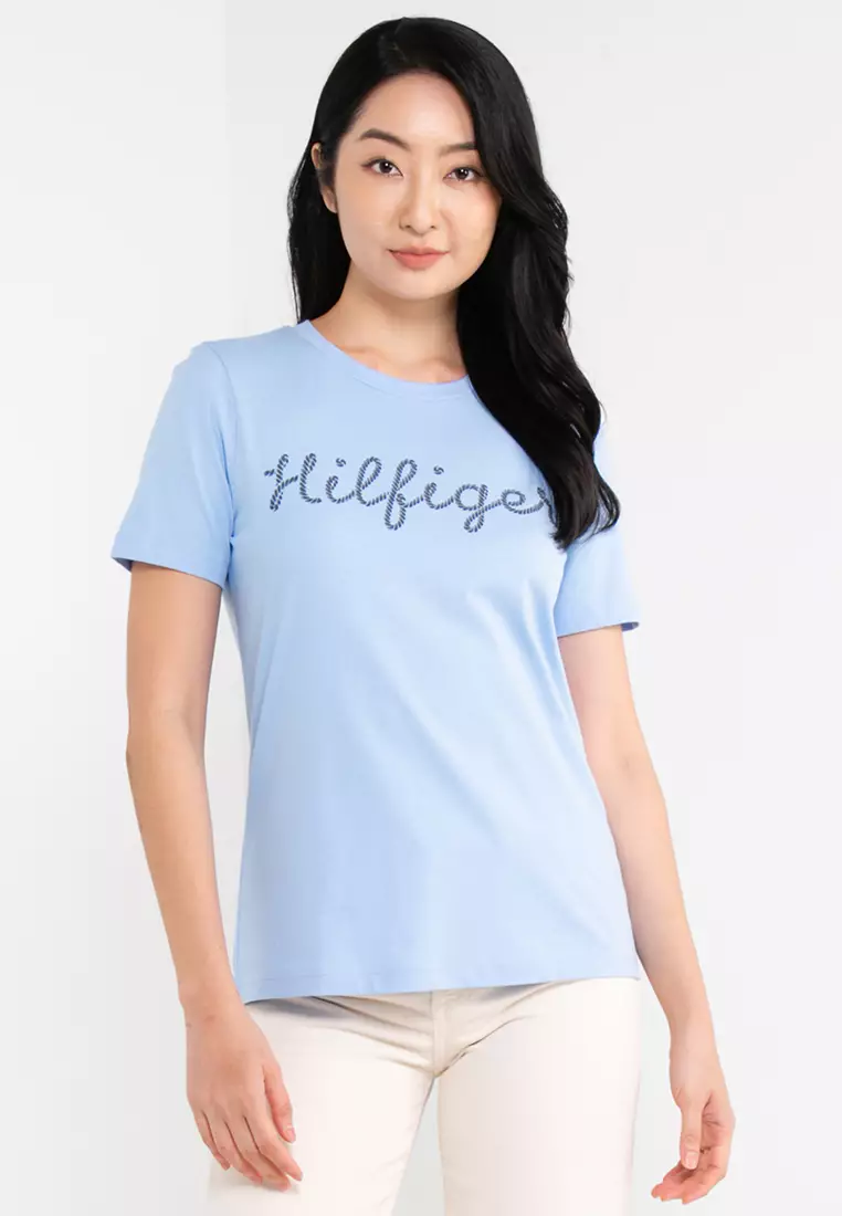 Tommy hilfiger t outlet shirt logo