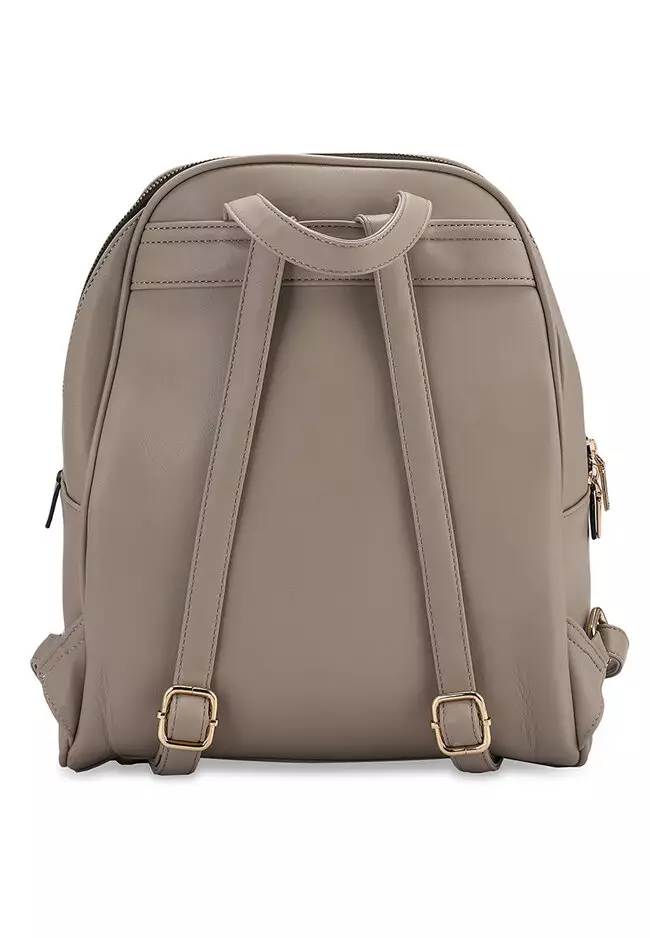 Quilted Backpack With Front Pocket