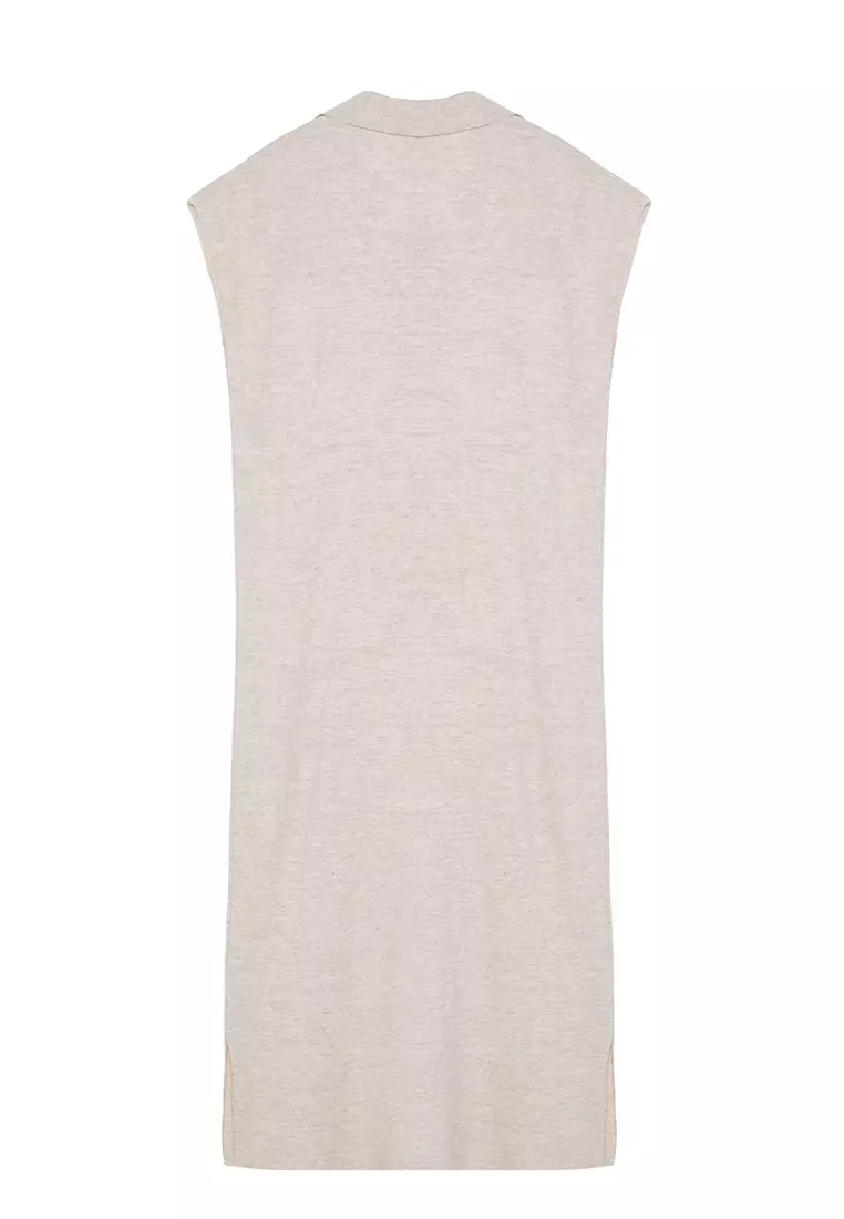 Stone Long Knitwear Sweater Dress Tctaw25Uv00007