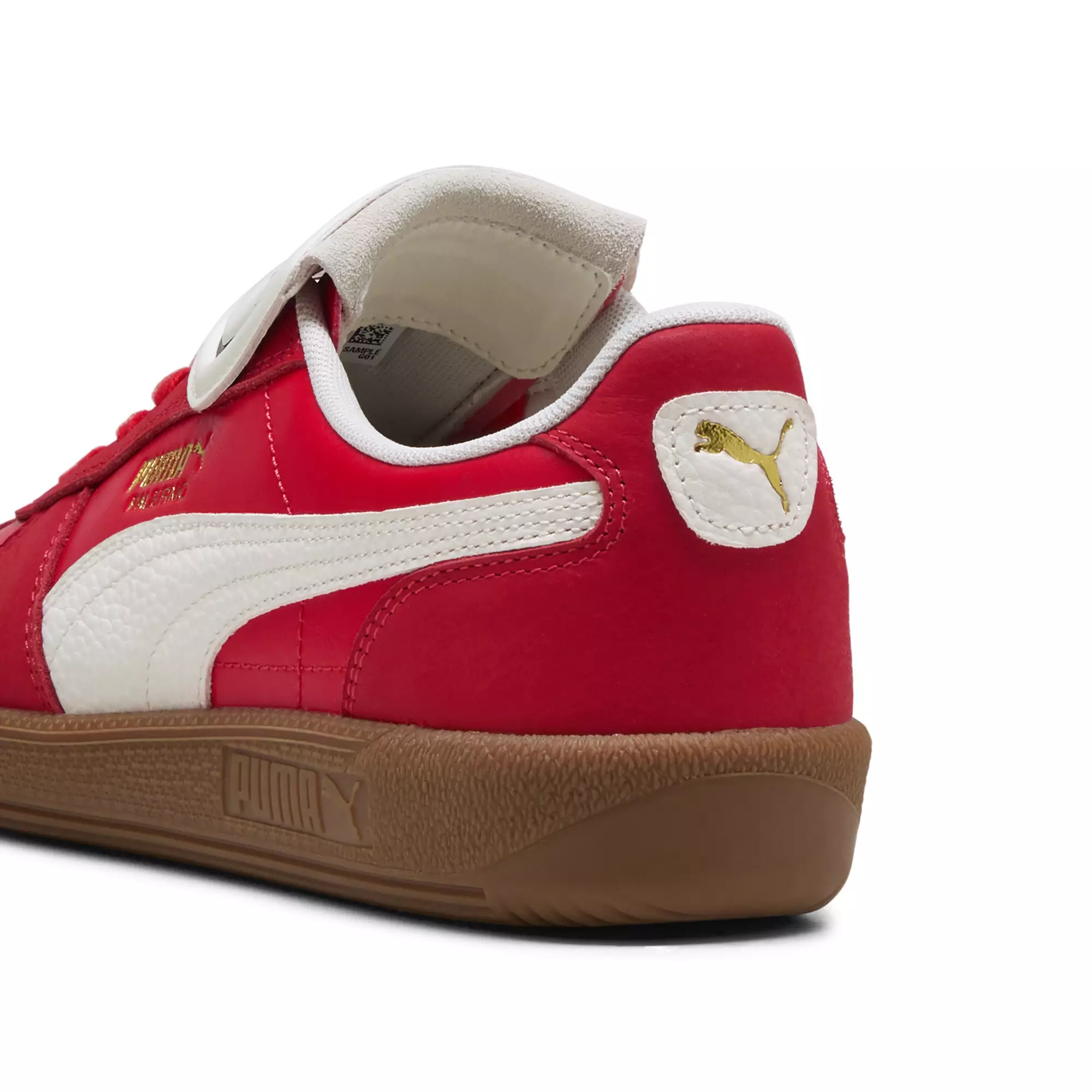 PUMA Palermo Premium Sneakers Unisex Red-Warm White