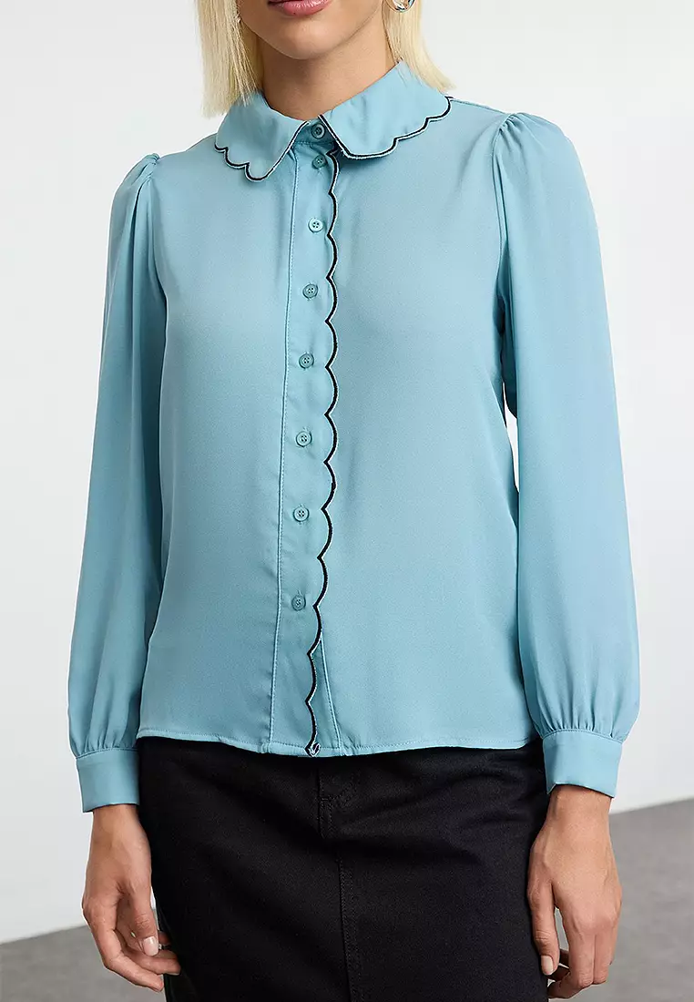 Scallop Trim Shirt