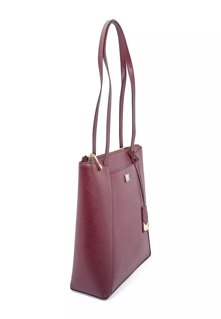 Maddie medium leather best sale tote michael kors