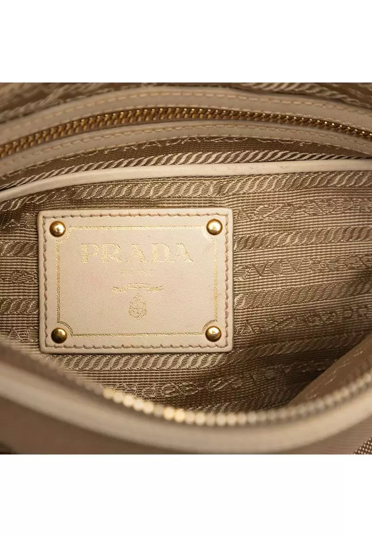 Pre-Loved Prada Canvas Canapa Logo Crossbody