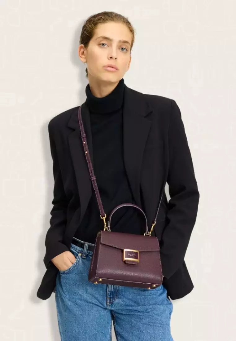 Kate Spade Katy Small Top-handle Bag Deep Cherry