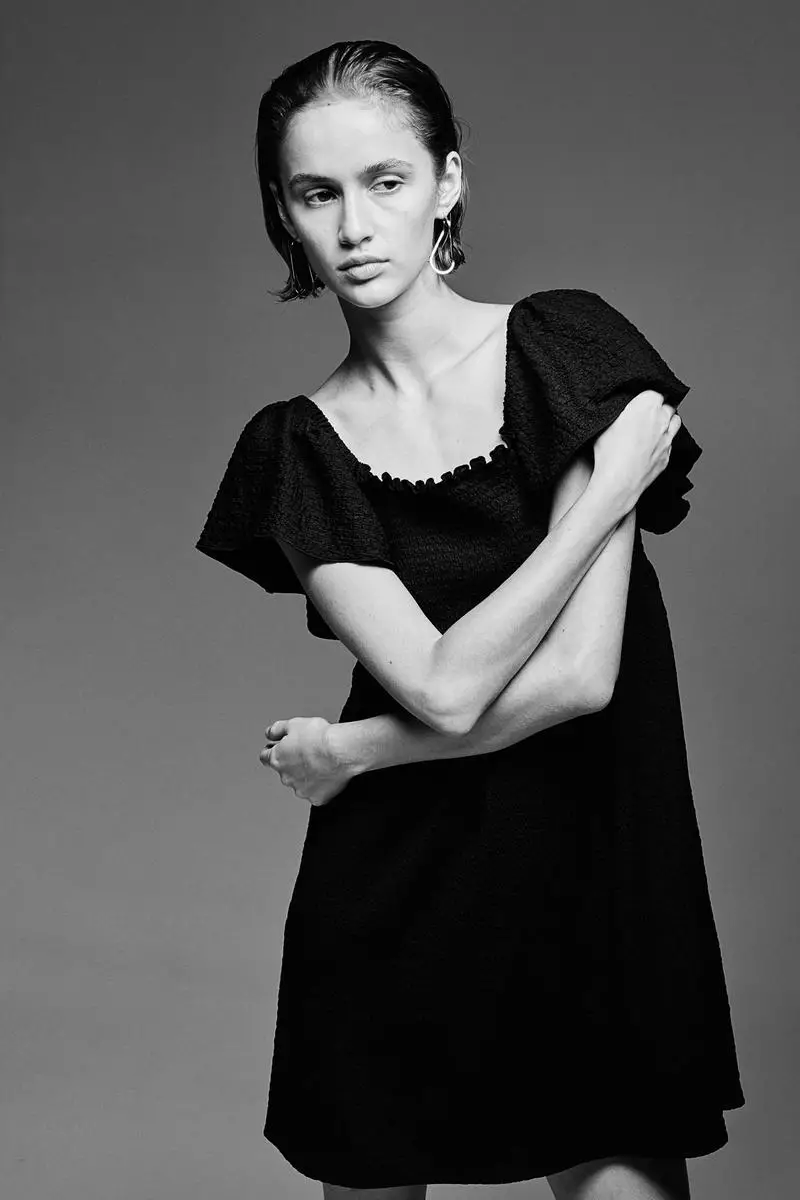 Smocked-bodice dress