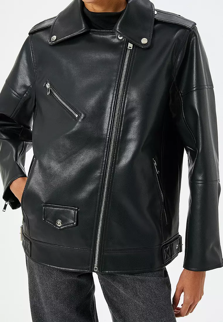 Faux Leather Jacket