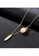 SUNRAIS gold Premium Color Stone Golden Leaf Necklace B8558AC1243DB1GS_3