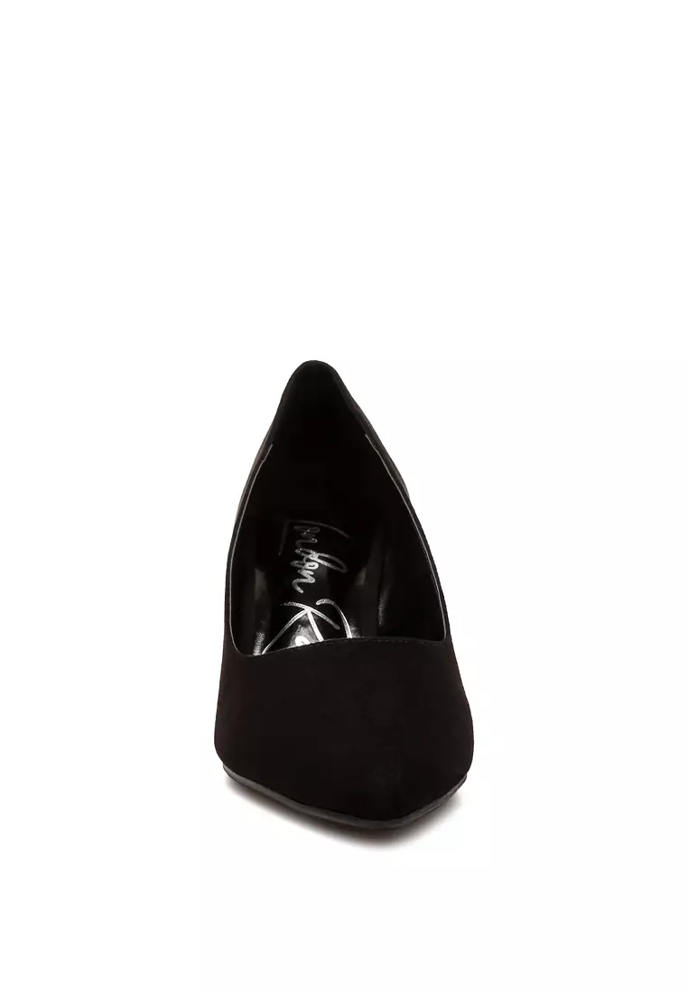 Low block heel black pumps cheap