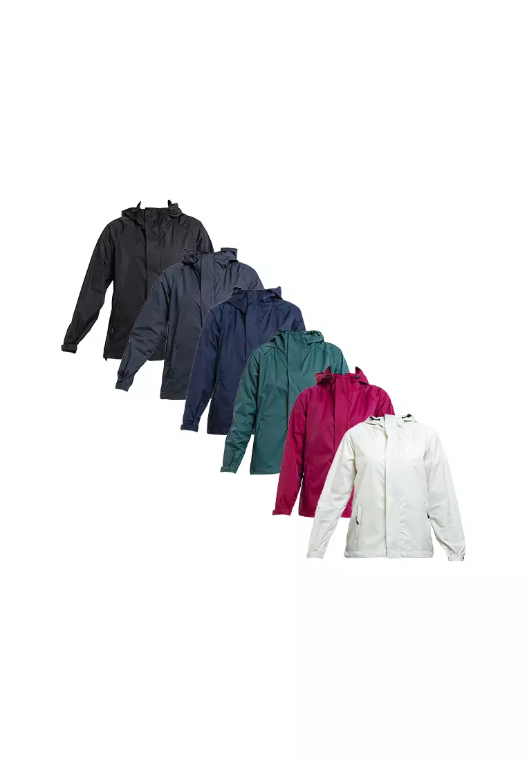 Forest Ladies Premium Windbreaker Women Trekking Biker Placket Jacket Jogging Running Hoodie Waterproof Jacket - 830119-01Black