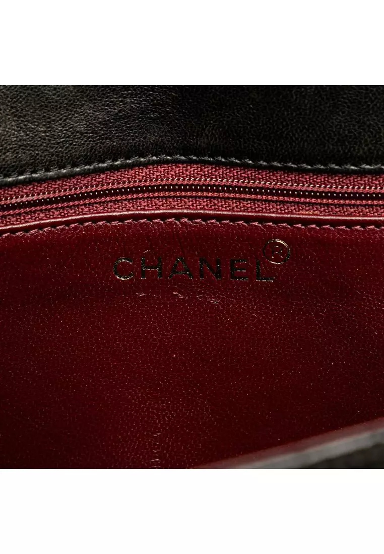 Pre-Loved Chanel Cc Quilted Lambskin Chain Flap