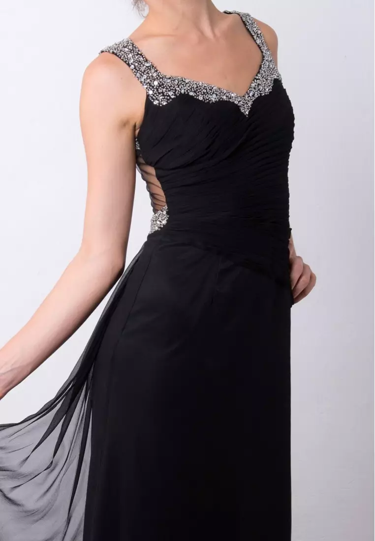 Princess Sequined-detail Chiffon Evening Gown 