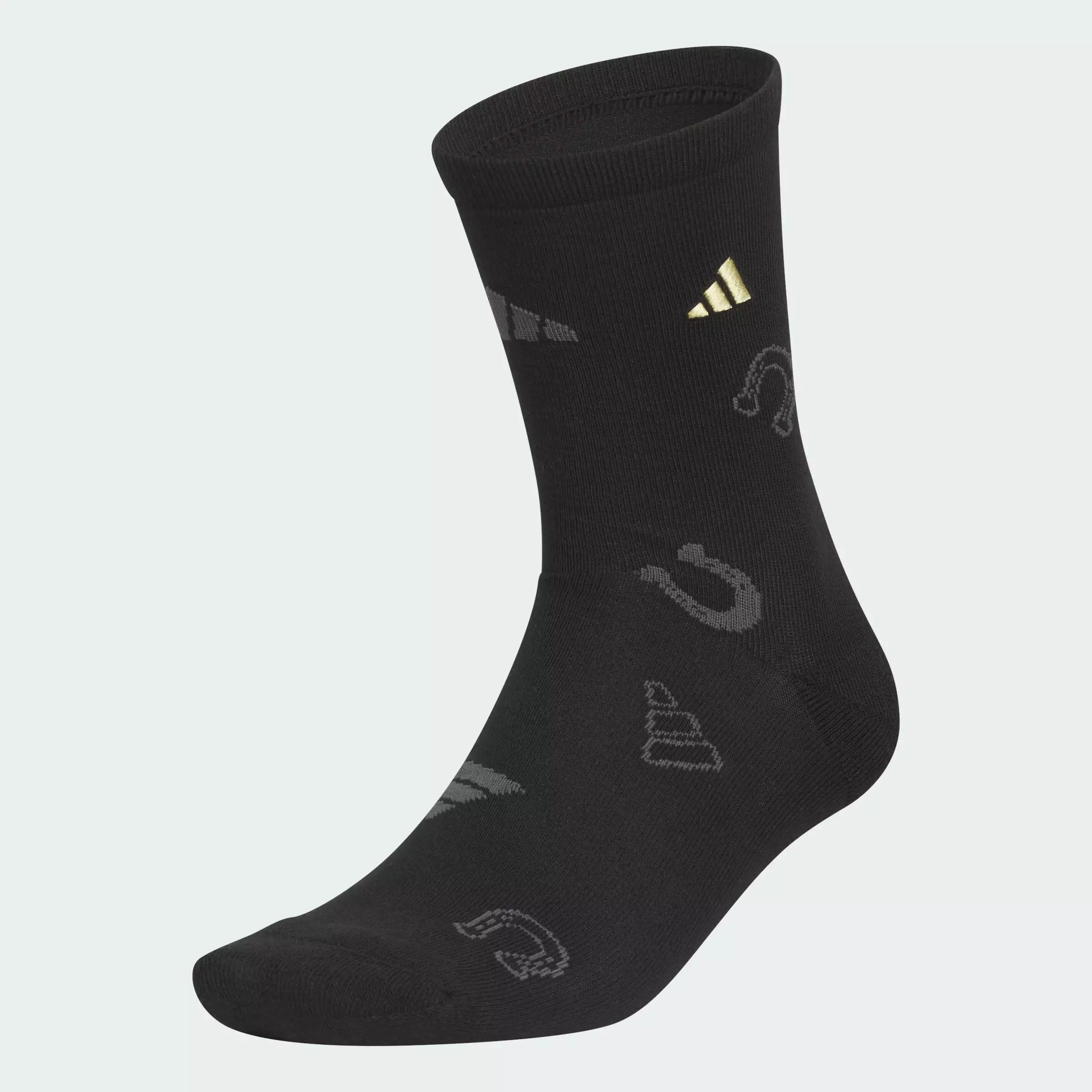 Lifestyle NEW YEAR GRAPHIC CREW SOCK 1PP Unisex Black KR2569