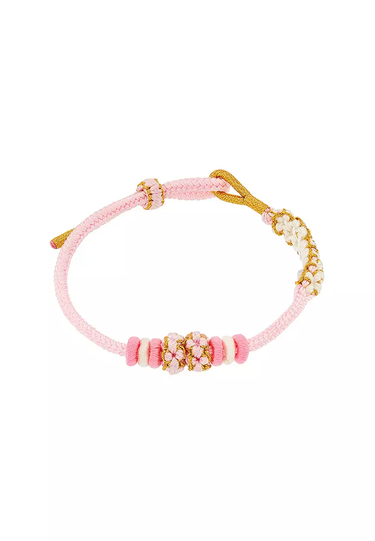 HABIB x Didi & Friends | Adjustable 999/24K Gold Charm Cord Bracelet (Nana) CHW000071225